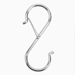 빠지지 않는 고정형 스텐 S자 고리 에스자 걸이 압축봉 커텐 걸쇠