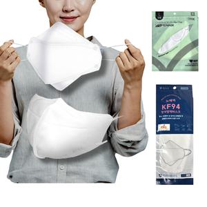 참조은 마스크 KF94 평면형 새부리형 국산 대형 흰색 20매