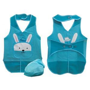 토끼 유아 앞치마 두건세트 아이 어린이집 미술가운