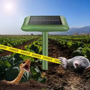 두더지 퇴치기 태양광 야생동물 고라니 조류 뱀 쥐 초음파 멧돼지 고양이 개 고급형