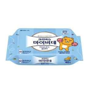 크리넥스 마이비데 클린케어 카카오 리필형(40매X16개) 1세트 집들이 새학기 준비물 초등학생 어린이집 사