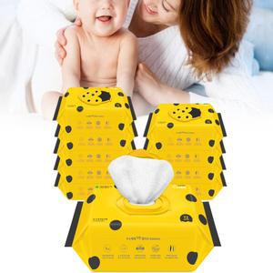 저자극 엠보 캡형 아기물티슈 72매 10팩 고평량 75gsm 보습 진정 순한 물티슈 누누베베 프리미엄 벅스골드