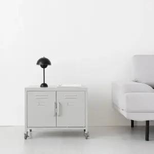 아트박스 마전동상회 이동식 2문 수납장 미니 틈새수납장 철제