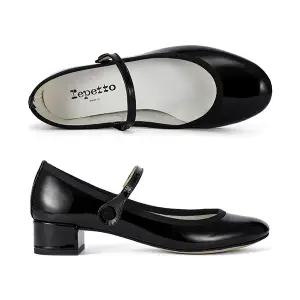 레페토 V1413V 410 (V1413V410) 로즈 메리제인 미들 펌프스 타임메카