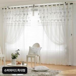 [지나송]슈퍼와이드특대형 지나송 웨딩스타일 커튼세트[35017635]
