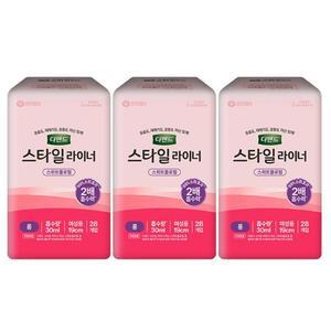 디펜드 팬티 라이너 여성용 스위트플로럴 롱 28P 3개