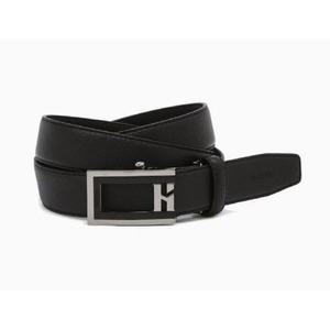 [갤러리아] [헤지스ACC] 블랙 버클 H장식 소가죽 자동벨트 HJBE2F775
