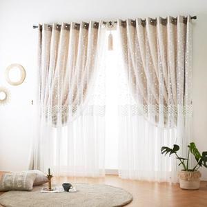 [지나송]휴리엘 아일렛 암막커튼(540x230)(봉+설치부속)