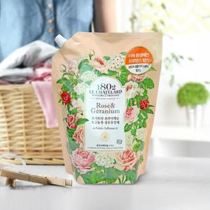 [기타]애경 르샤트라 고농축 섬유유연제 로즈 제라늄향 1.5L리필 6개1BOX
