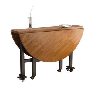 식탁 접이식 원형 원탁 공간활용 테이블 간이 대형 탁자 이동식