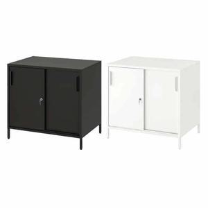 이케아 TROTTEN 트로텐 미닫이수납장 80x55x75cm/잠금장치포함/철제캐비넷