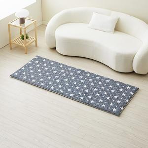 한일좋은자리 탄소섬유 토퍼 접이식 매트리스 사계절용 네이비스타 미니싱글