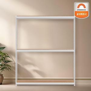 [스피드랙] 튼튼한 철제선반 120x60x180 3단 베란다 캠핑용품 앵글렉