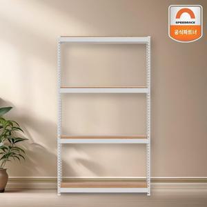 [스피드랙] 튼튼한 철제선반 80x80x180 4단 베란다 캠핑용품 앵글렉