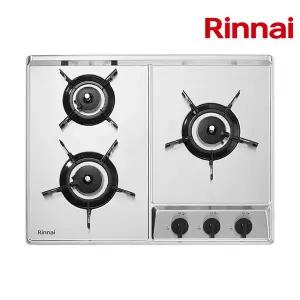 [린나이]25년형 더 빌트인 린나이 가스레인지 3구 실버 매립형 가스쿡탑 건전지타입 INBS301DJ