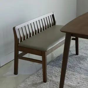 제시 2인 원목 식탁 다용도 등받이 벤치 의자 2color