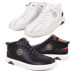 HY-8012 남성 하이탑 스니커즈 소가죽 캐주얼화 운동화 남자신발