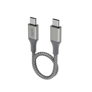 엑토 100W PD C타입 to C 5A 고속 충전 전송 보조배터리 15cm 숏 케이블 TC-53
