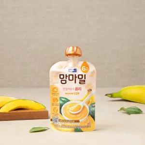 맘마밀 이유식 퓨레 바나나와 단호박 100g