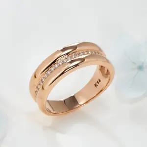 18K 에센셜 큐빅 엥게이지 레이어드 반지 RSS41404