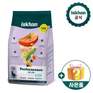 이즈칸 고양이사료 퍼포먼스 올라이프 6.5kg+참치와치어 80g 4개