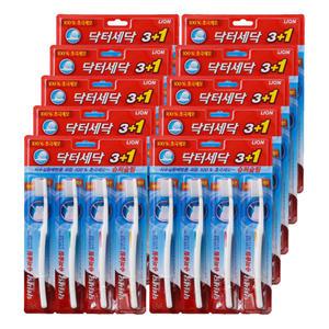 CJ라이온 닥터세닥 슈퍼슬림 칫솔 4입 극세모 10개