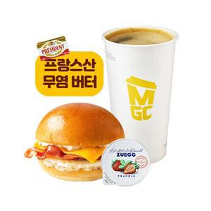 [메가MGC커피] 버터버터 에그베이컨 샌드위치(HOT) 브