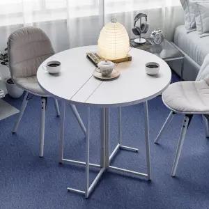 원형 접이식 식탁 테이블 반원 반달 반타원 카페 책상 루나폴드 600 800