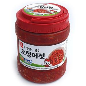 반찬단지 무말랭이 오징어젓 2kg 무말랭이 품은 무침 오징어젓갈