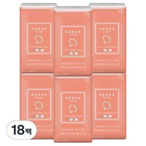 내츄럴코튼 시그니처 저자극 필수템 팬티라이너 롱 26개입 18개