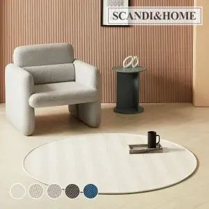 먼지없는 리브즈 사이잘룩 러그 사계절 카페트 원형 100 5colors