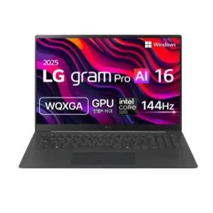 LG전자 2025 그램 Pro AI 16 WQXGA 코어Ultra5 루나레이크, 메탈그레이, 256GB, 16GB, WIN11 Home, 16Z90TS-GS56K