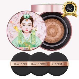 [뷰티피플 공식몰]뷰티피플 철벽녀 쿠션 시즌15 나노 비타민 광천수 쿠션 파운데이션 본품 18g+퍼프3P