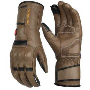 클래식 바이크 열선 방한 오토바이 가죽 클래식바이크 갈색