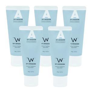 잇몸,치석,구취,미백 맞춤형 치약 (리뉴얼) 닥터스위즈덤 A 아쿠아민트 프리미엄 치약 100g 5개