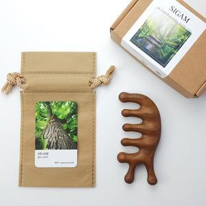 시골감성마켓 달팽이 괄사 두피 마사지기 빗