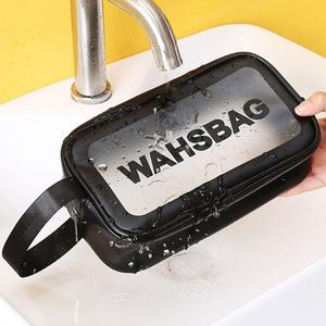 남자목욕가방 남성 여행 출장 수영장 군대 반투명 세면백 목욕 샤워 헬스 가방 비치백