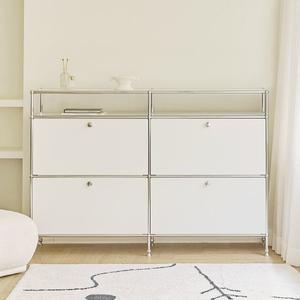 [아씨방가구]닐로 미드센츄리 3단 모듈 거실 수납장 1500