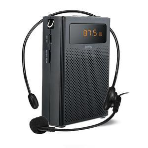 WW503S Coms 휴대용 블루투스 스피커 + 유선 마이크 앰프 기가폰 블랙