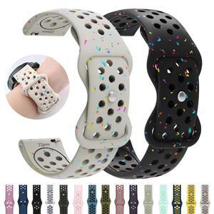 삼성 갤럭시 시계 5 프로 4 6 클래식/3 46mm/42mm/4 44mm 실리콘 스마트 워치 팔찌 액티브 2 밴드 용 22mm/