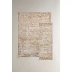 [정품] 자라 홈 집안 인테리어 실내 ZARA 빈티지 효과 러그 - 베이지