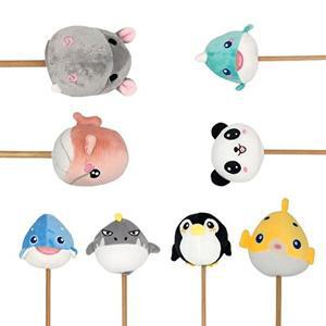 고품질 동물친구 인형 안마봉(1개) 공룡 팬더 문어 고래 펭귄 WFHCT3G