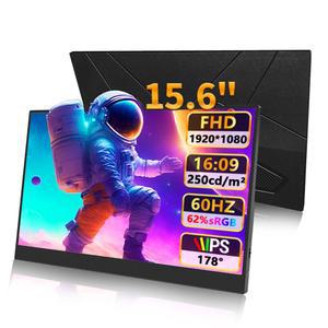 15 6인치 FHD 초슬림 PC 노트북 타입 모니터 1080P HD 인터페이스 스위치용 휴대폰 듀얼 휴대용 250CD
