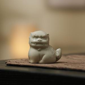 미니 차총 도자기 해태 티오브제 장식품