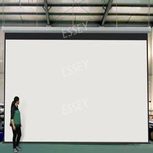 전동 스크린 초대형 140 150인치 리모컨 자동 빔프로젝터 벽걸이