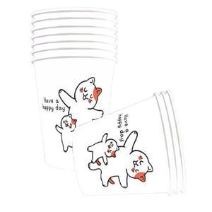 페이퍼맥스 고양이 종이컵 2000개 일회용 사무실 주방 커피종이컵