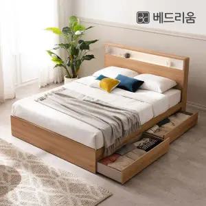 [신세계라이브쇼핑]금성침대 베드리움 리밍 LED 수납침대(SS)-릴렉서 허리특허 유로탑(M.H)