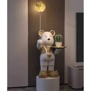 곰돌이 바닥 장식 인테리어 차키 피큐어 램프 저금통