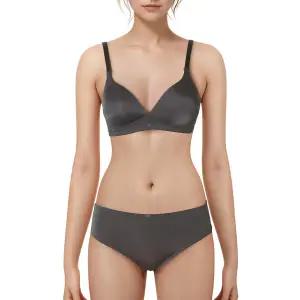 [롯데백화점]엘르이너웨어 컴포트핏 노와이어 차콜 브라팬티세트-EEWBR771CHEEWBP771CH