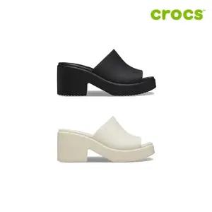 [크록스 정품] 브루클린 슬라이드 힐 여성샌들 209408 2종 택1